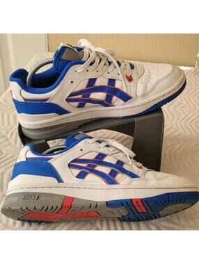 Knicks White Illusion Asics EX89 Blue Orange 1201A476-101 Sneaker Shoe Trainer